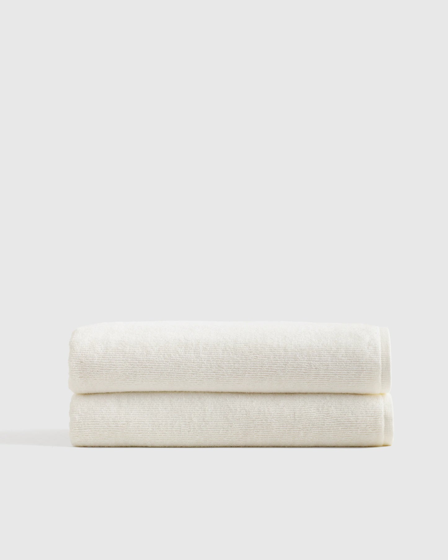 Turkish Ribbed Quick Dry Bath Sheet (Set of 2) - One Size / Mineral
