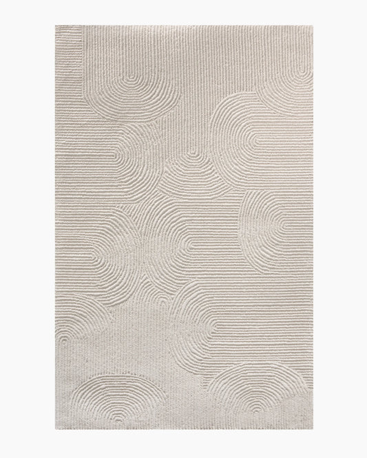 Asher Tufted Wool Rug - 3' x 5' / Ivory