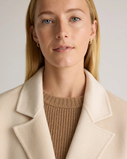 100% Mongolian Cashmere Double-Faced Open Blazer - XS / Camel