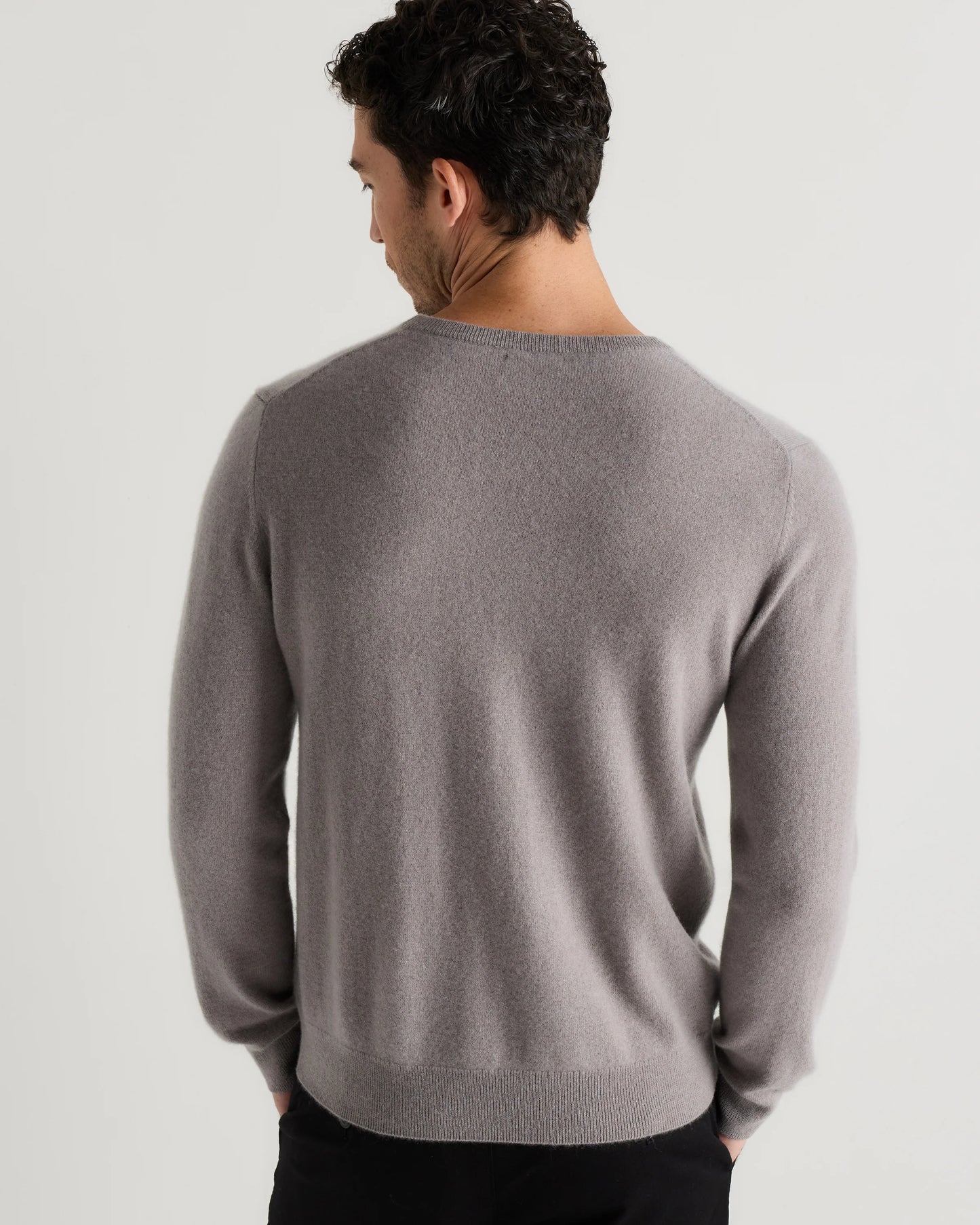 Mongolian Cashmere Crewneck Sweater - XS / Black