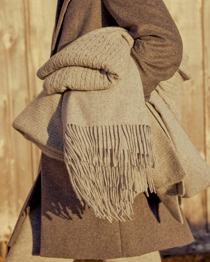 Italian Wool Overcoat - S / Heather Charcoal