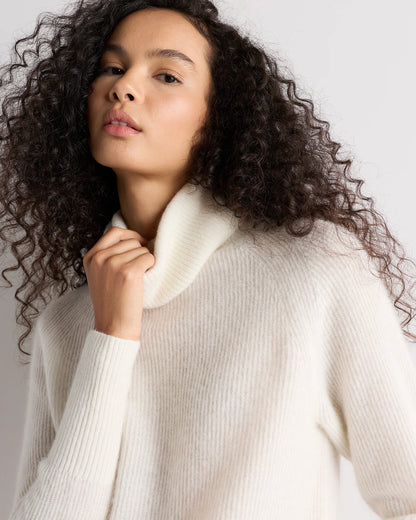 Lightweight Baby Alpaca Turtleneck - XS / Smoked Charcoal