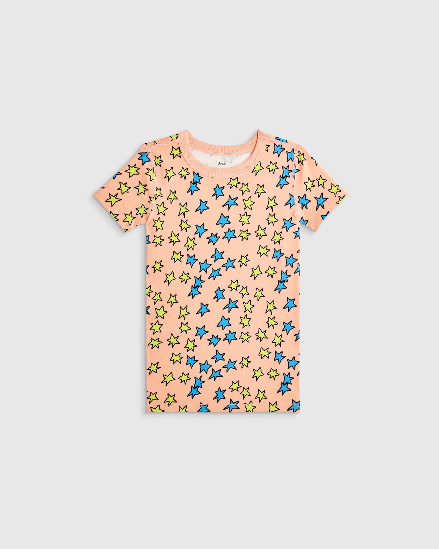 100% Organic Cotton Short Sleeve and Pant Pajama Set - 2T / Planets