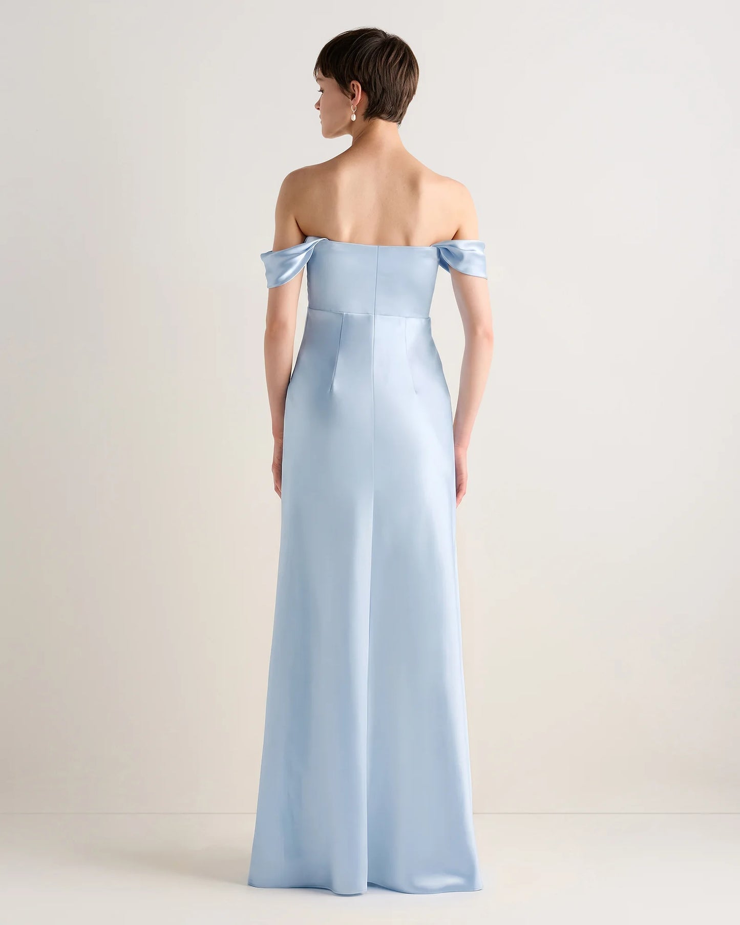 Aurora Stretch Satin Convertible Dress - 0 / Garden Sage Green