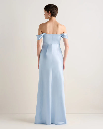 Aurora Stretch Satin Convertible Dress - 0 / Garden Sage Green
