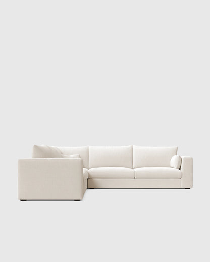 Oasis L Sectional in Performance Linen - One Size / Onyx