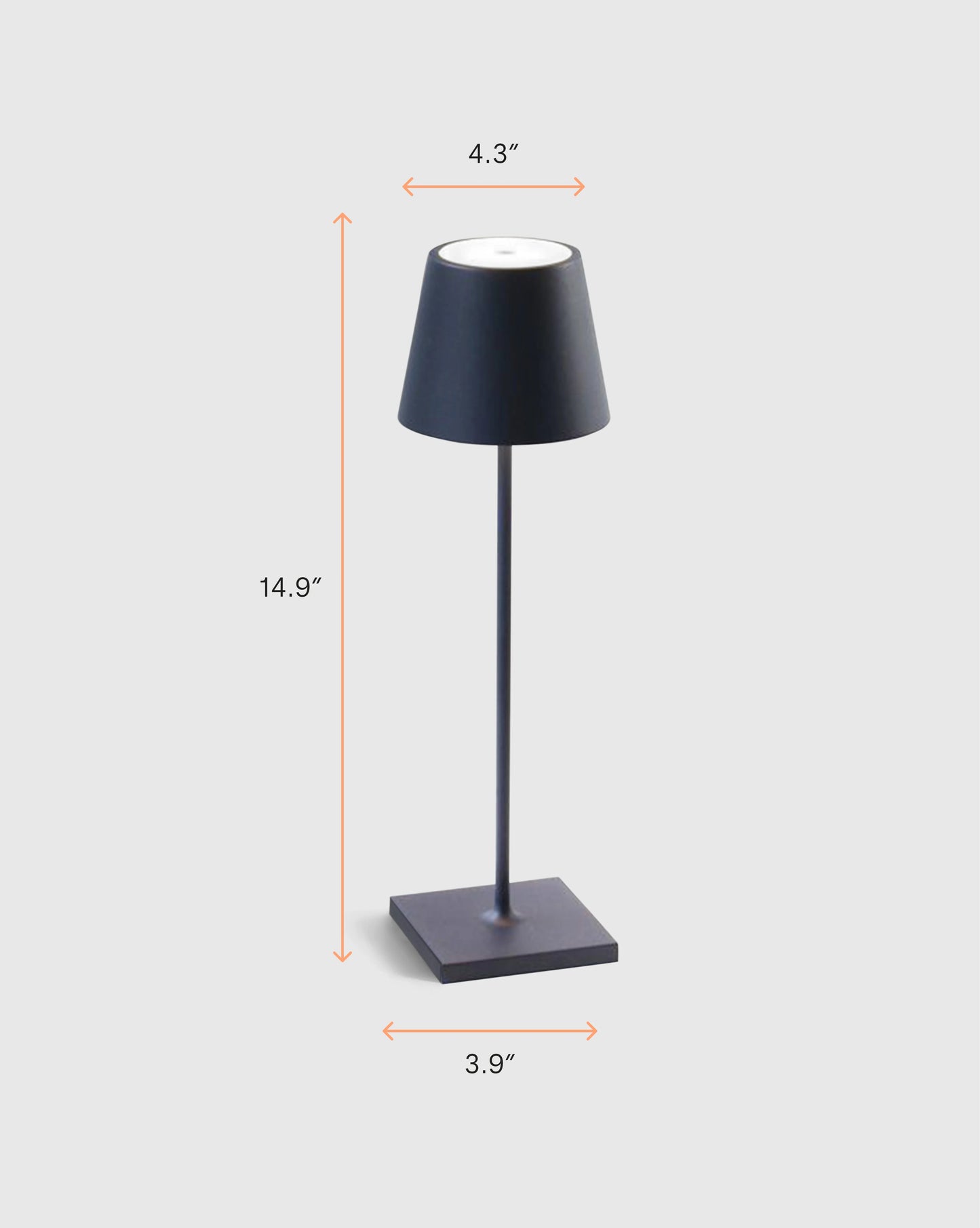 Poldina Pro Rechargeable Table Lamp by Zafferano - Regular / White