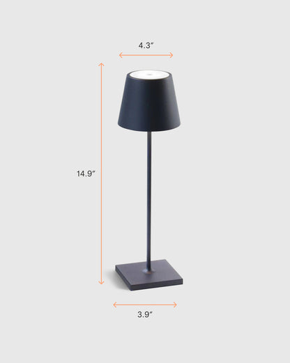 Poldina Pro Rechargeable Table Lamp by Zafferano - Regular / White
