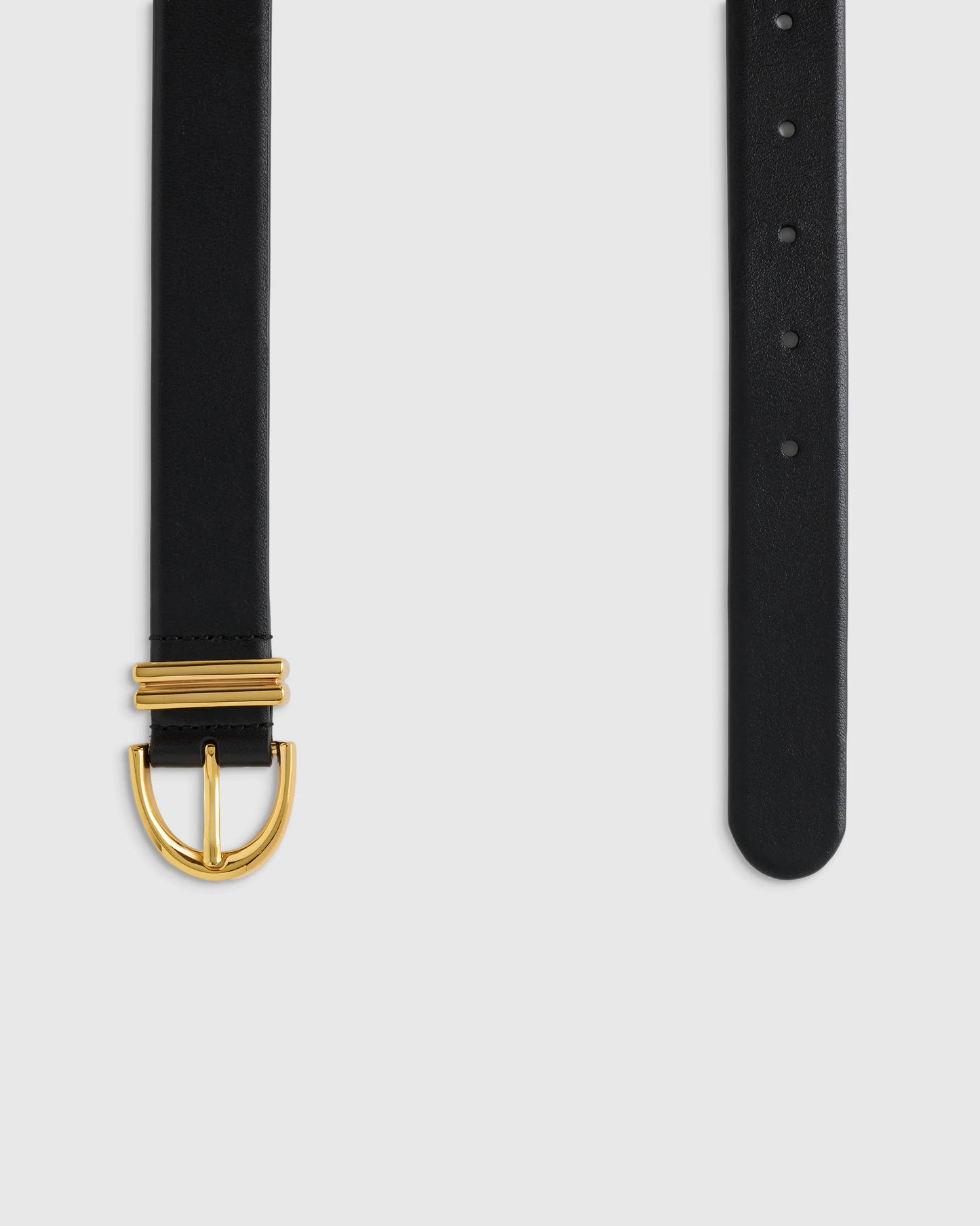 Alora European Leather Belt - XS / Black
