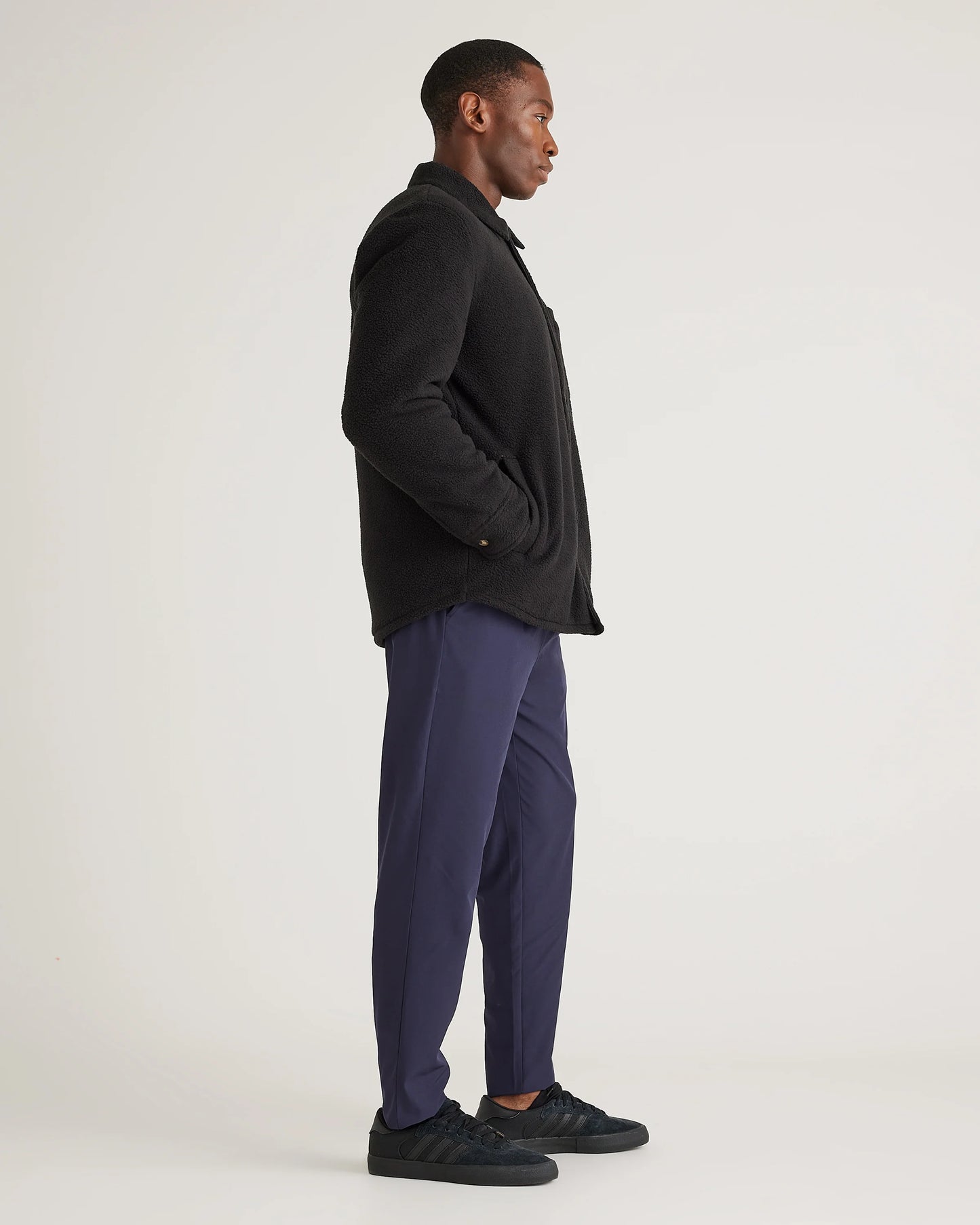 Sherpa Shirt Jacket - S / Black