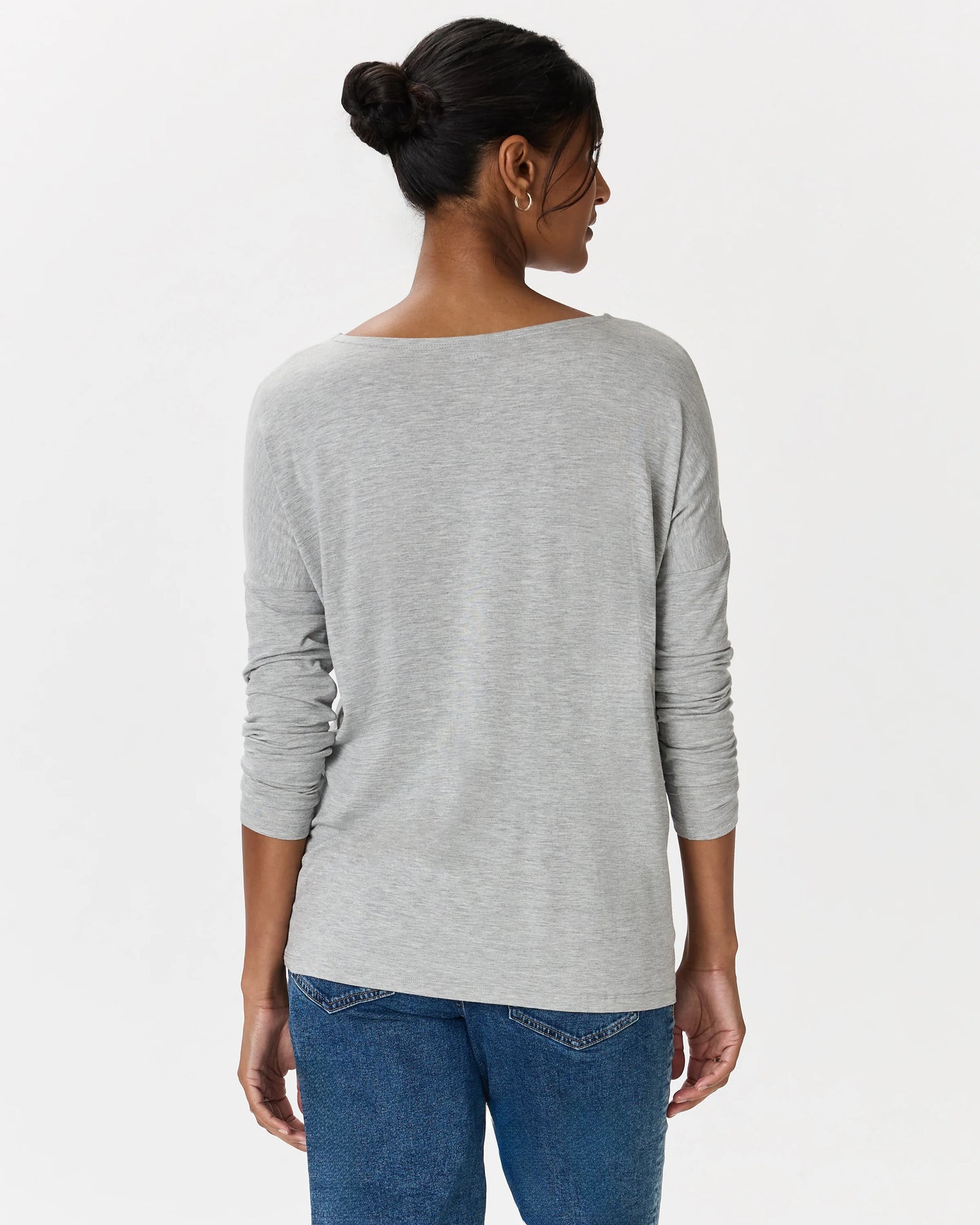 Bamboo Jersey Maternity Long Sleeve Tee (2-pack) - XS / Wine Tasting Red/Nocturnal Green