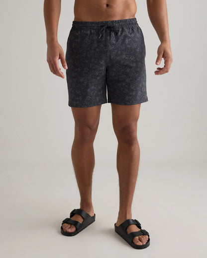 Italian Swim Trunks - 7" - XS / Navy Diamond Geo