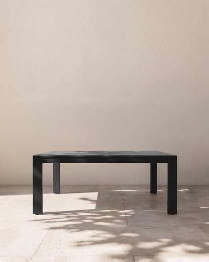 Linear Aluminum Outdoor Dining Table - 72" / Dark Charcoal