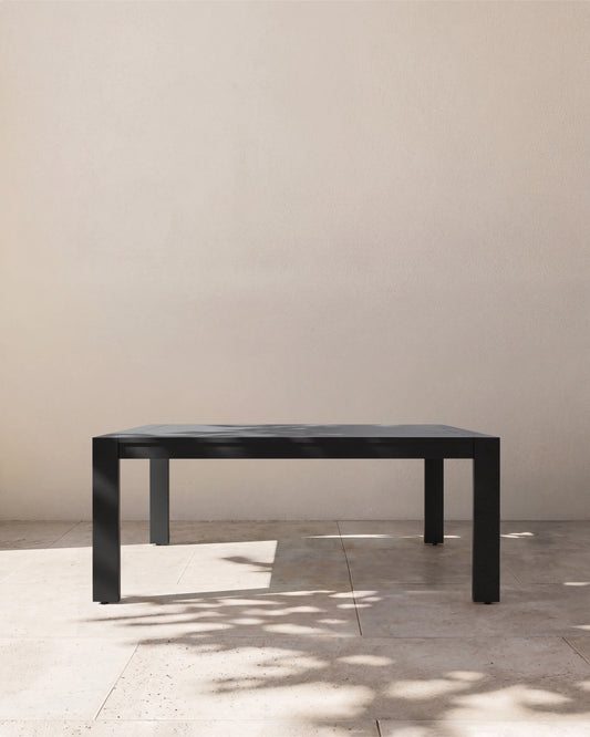 Linear Aluminum Outdoor Dining Table - 72" / Dark Charcoal