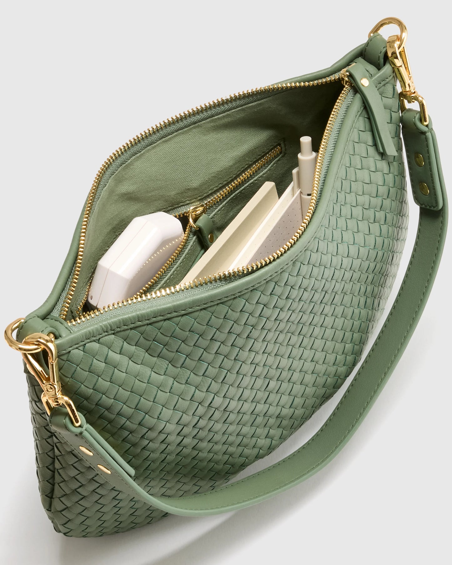 Sloane Handwoven Mini Shoulder Bag - One Size / Cognac