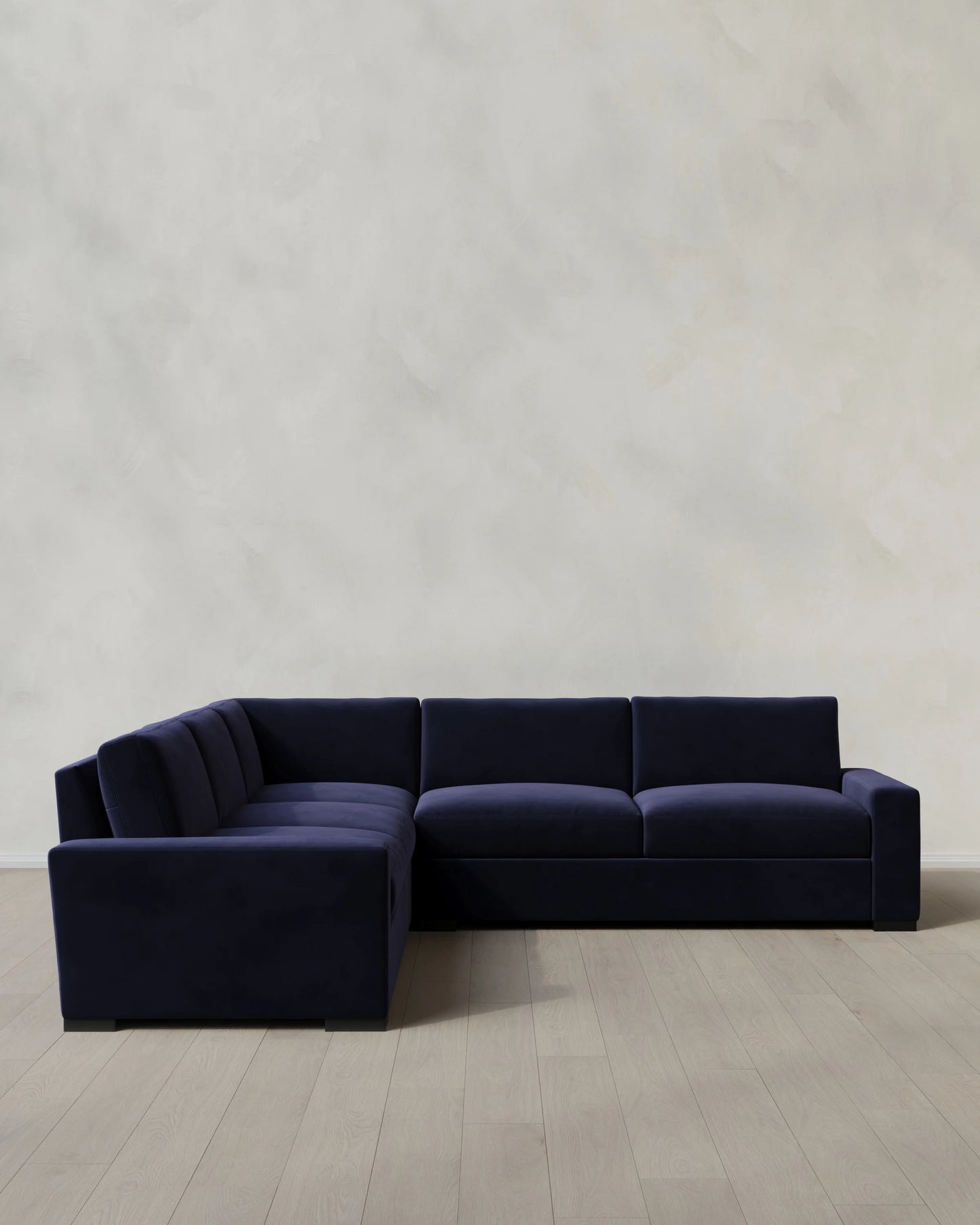 Stillman L Sectional in Performance Velvet - 116x116 / Java