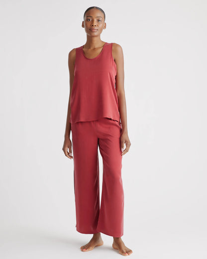 100% Washable Silk Pajama Tank - XS / Indigo