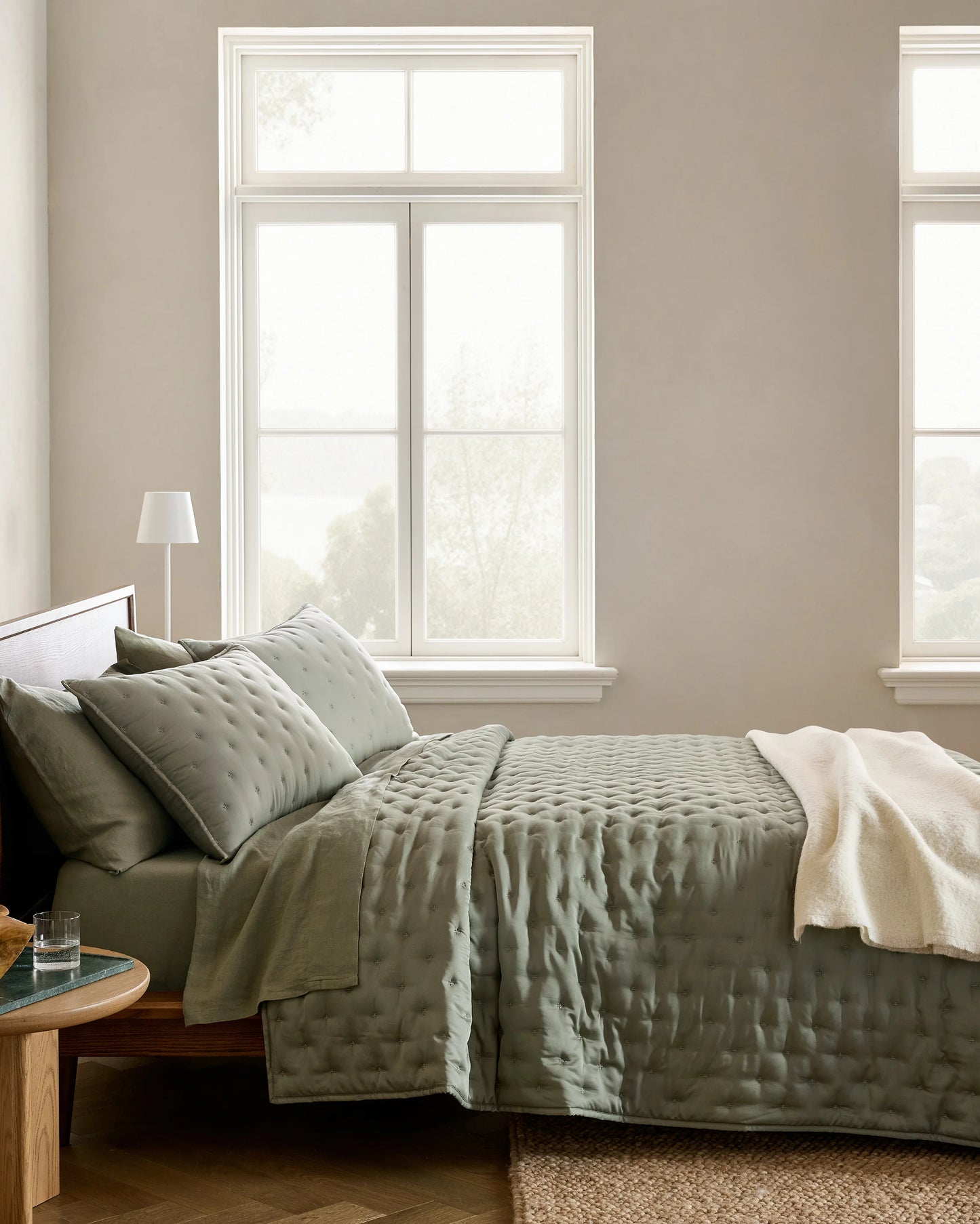 Bamboo Dream Quilt Set - Twin / Sage