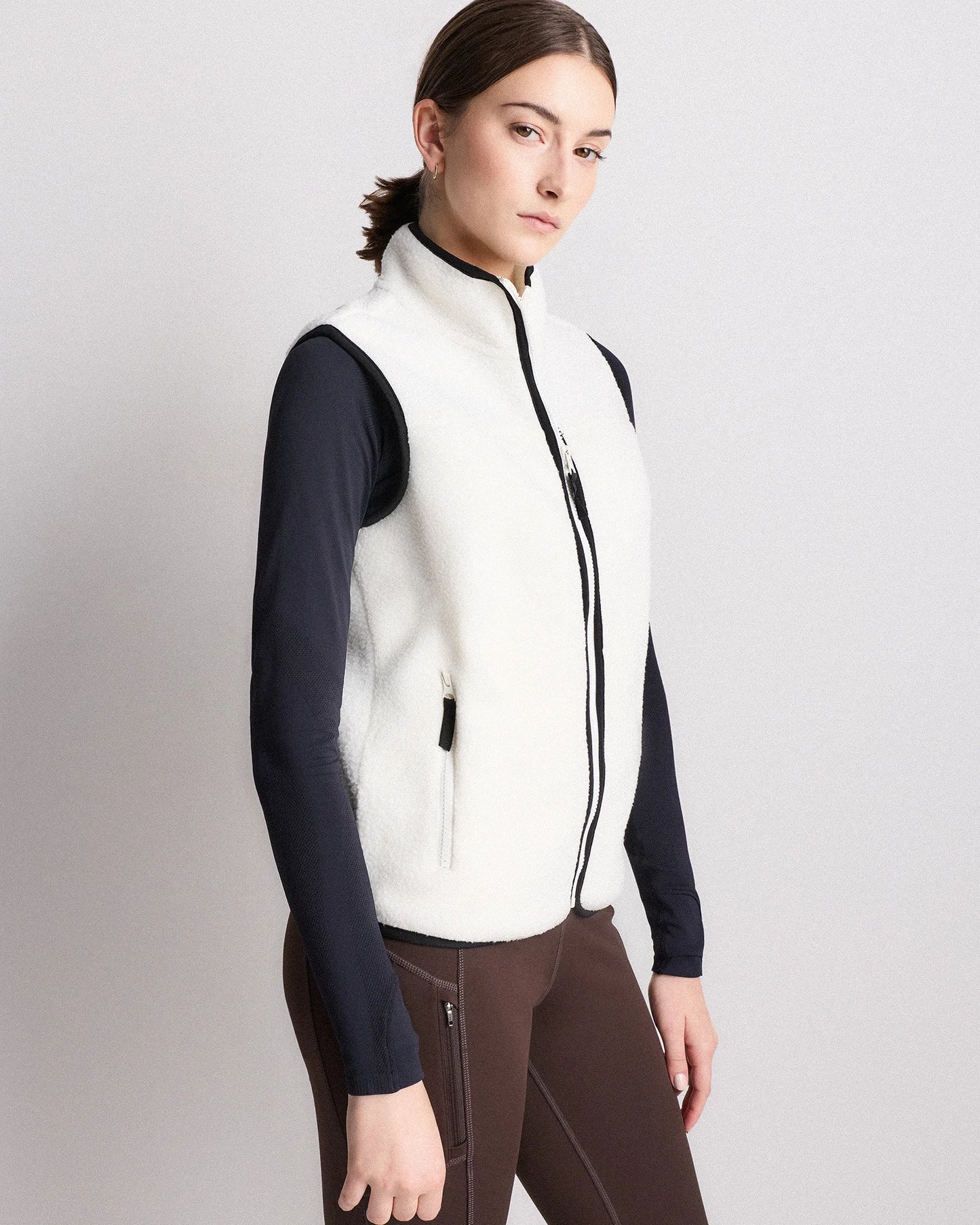 Sherpa Full-Zip Vest - XS / Black