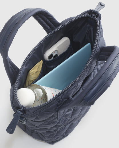 Transit Quilted Small Crossbody Tote - One Size / Taupe Brown