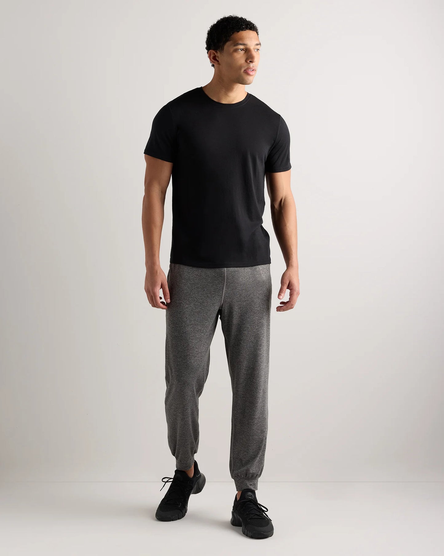 100% Merino Wool All-Season Short Sleeve Base Layer Tee - XS / Charcoal