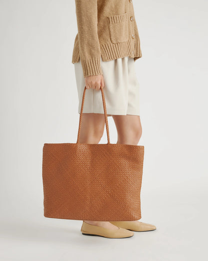 Siena Handwoven Tote - One Size / Taupe