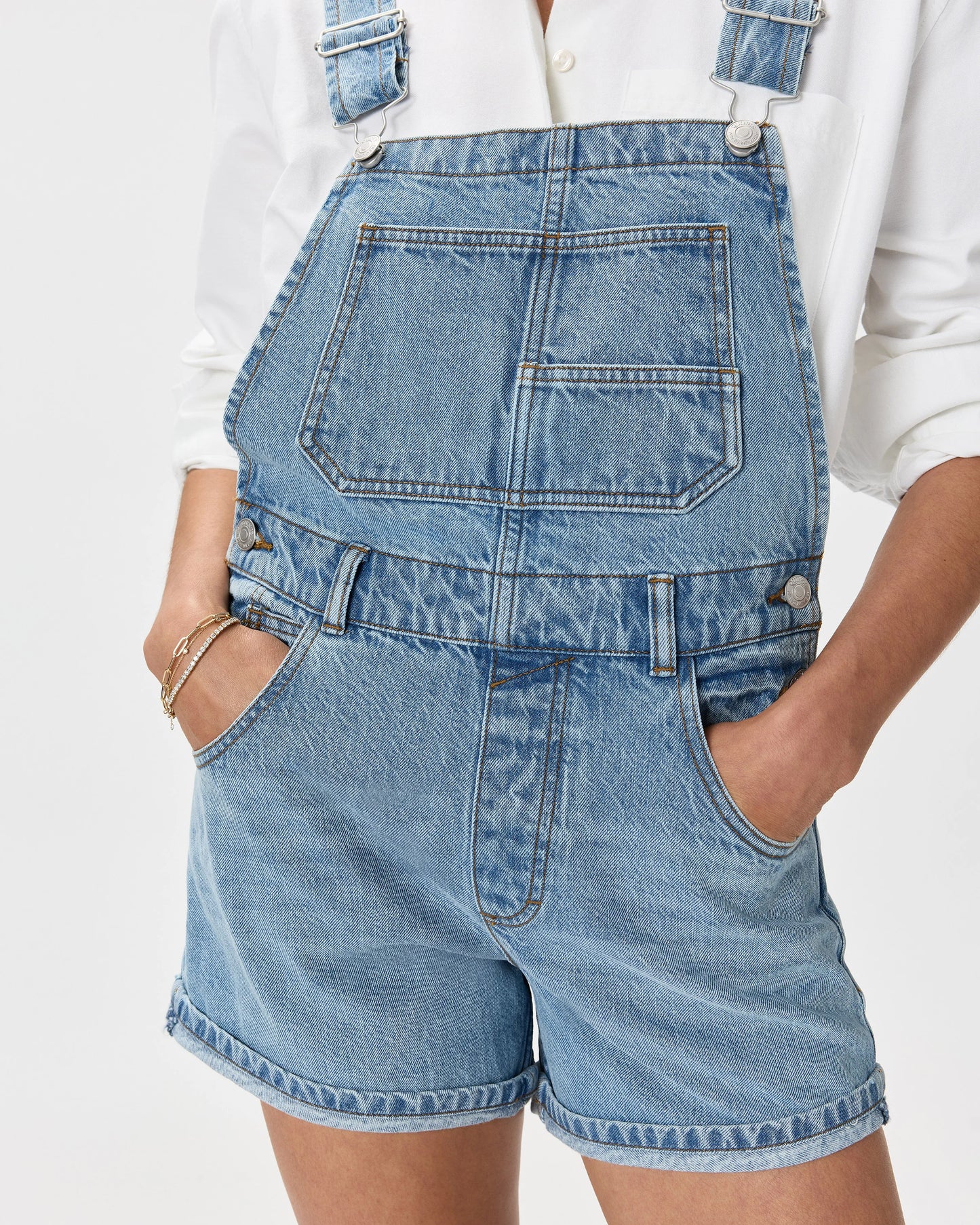 100% Organic Denim Shortalls - XS / Mascara Black