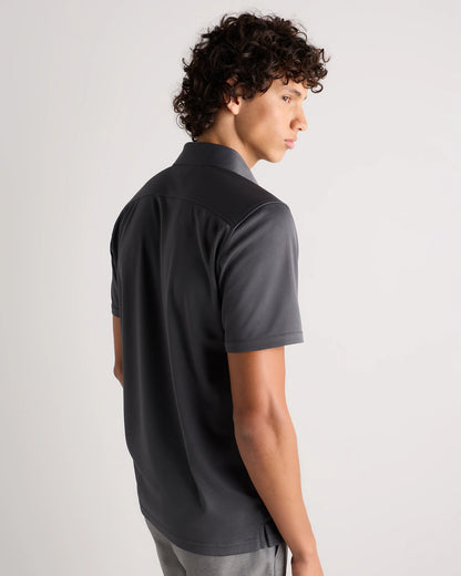 Commuter Stretch Pique Polo - S / Dark Coal