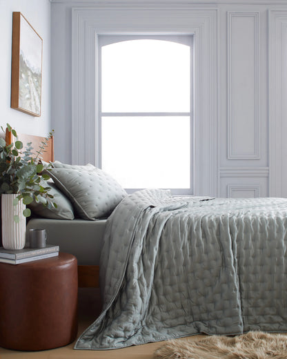 Bamboo Dream Quilt - Twin / Sage