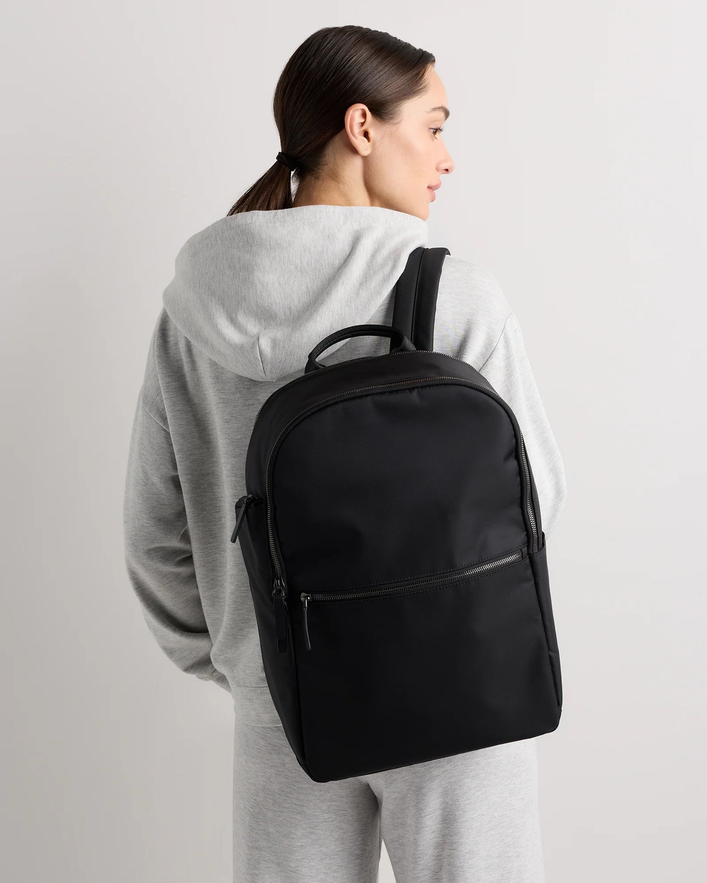 Voyage Nylon Slim Travel Backpack - One Size / Dark Green