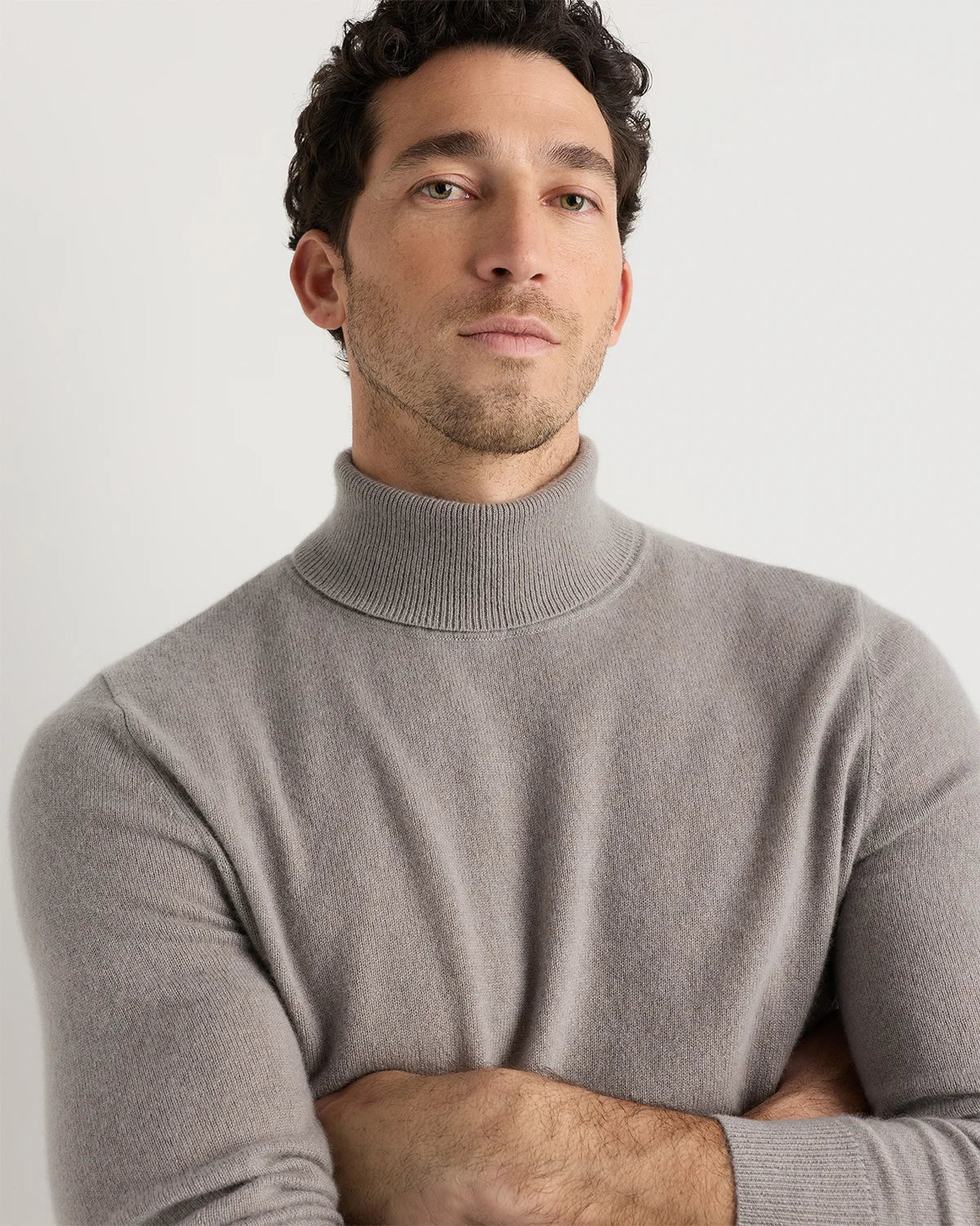 Mongolian Cashmere Turtleneck Sweater - S / Black