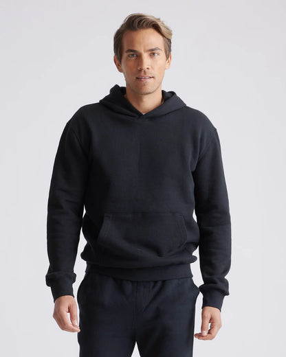 Organic Heavyweight Fleece Hoodie - S / Black