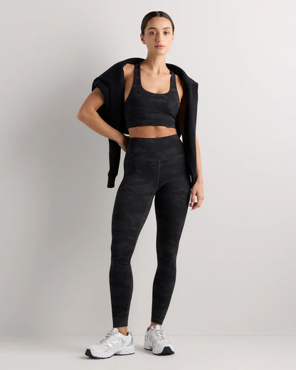 Ultra-Form Scoop Neck Longline Bra - XS / Black Camo