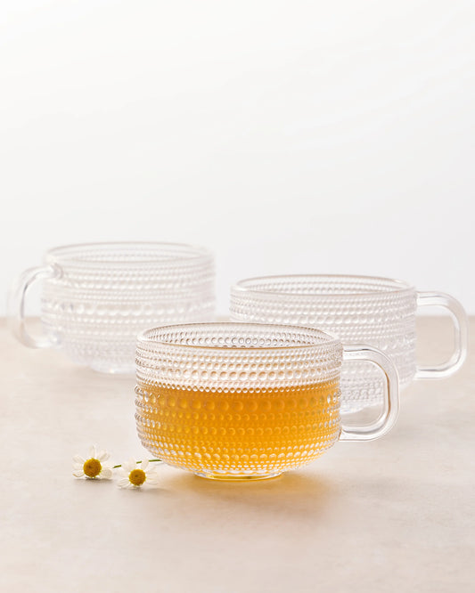 Jupiter Glass Tea & Cappuccino Mug (Set of 6) - One Size / No Color
