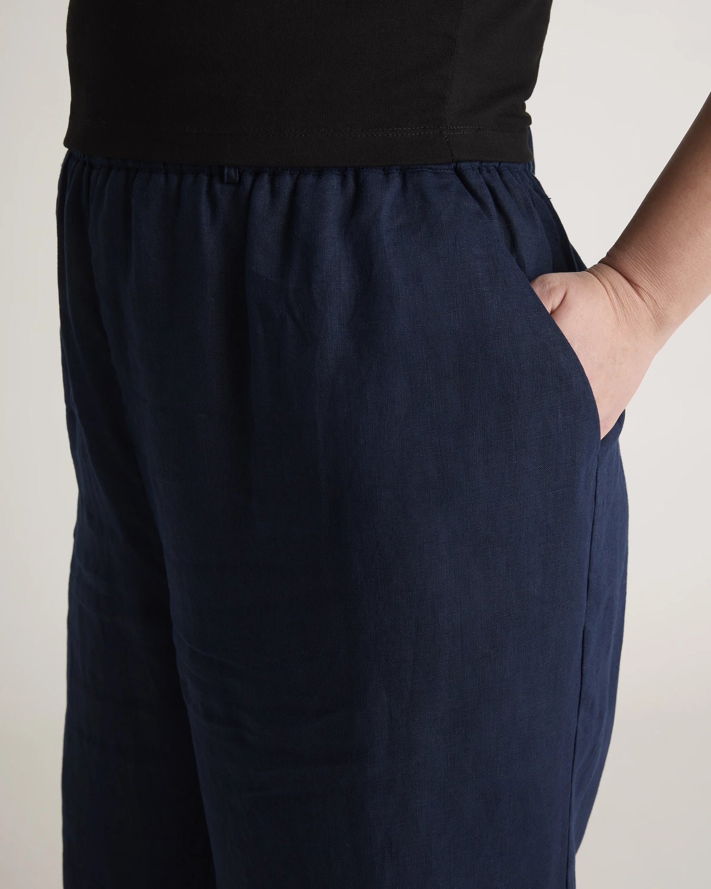100% European Linen Pants - 1X / Bayberry Olive
