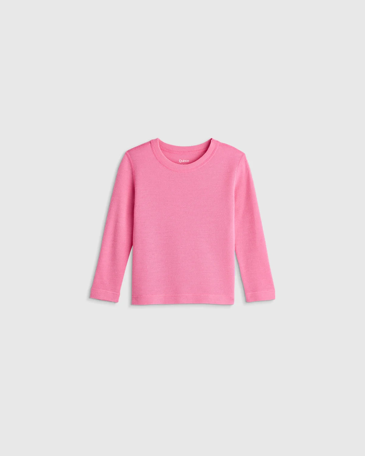 100% Merino Wool All-Season Base Layer Long Sleeve and Legging Set - 18-24M / Bright Blush