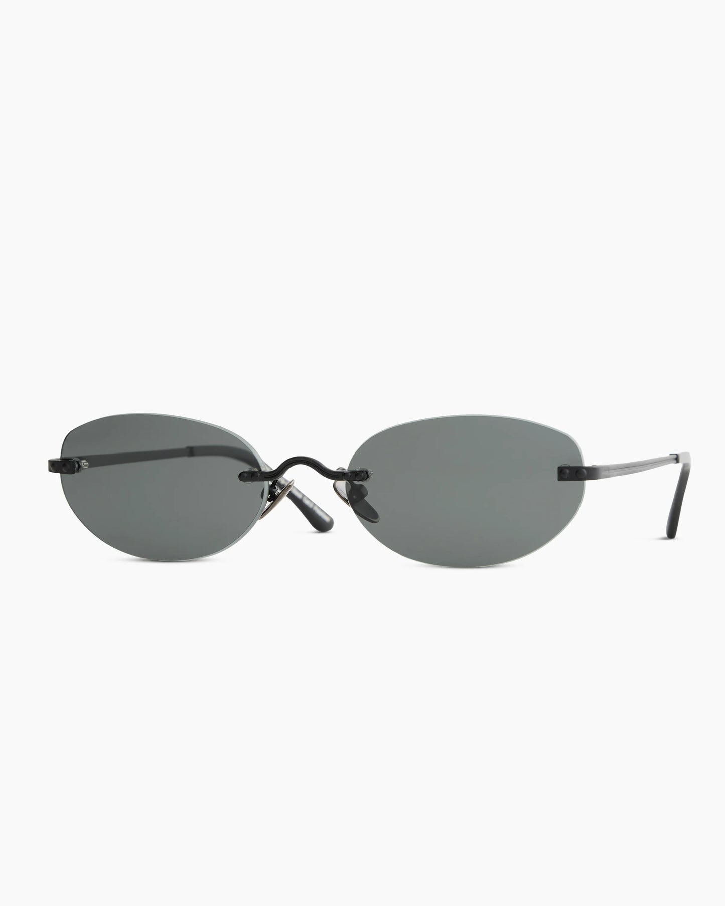 Seoul Polarized Stainless Steel Sunglasses - Standard / Black with Grey lens