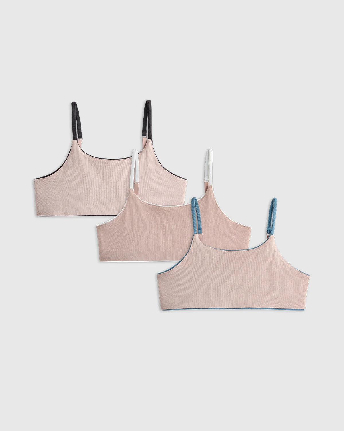 Organic Adjustable Bra (3-Pack) - 6 / Multi