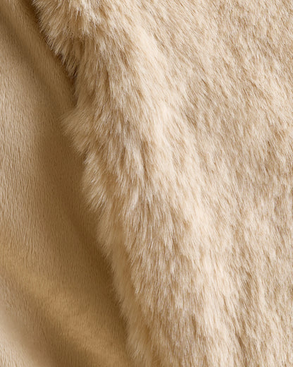 Luxury Faux Fur Throw - 50x60 / Champagne