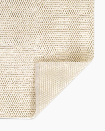 Tribeca Handwoven Wool Rug - 3' x 5' / Cream