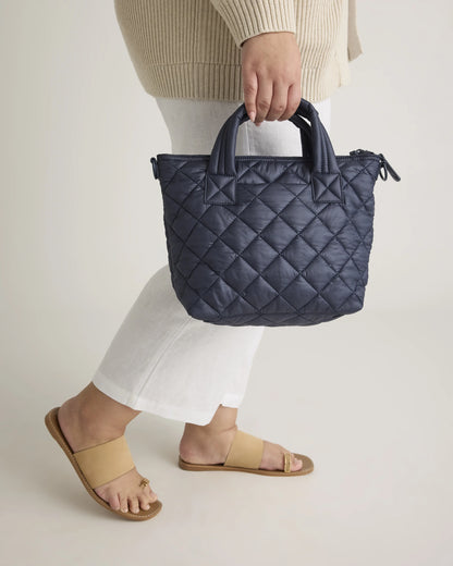 Transit Quilted Small Crossbody Tote - One Size / Taupe Brown