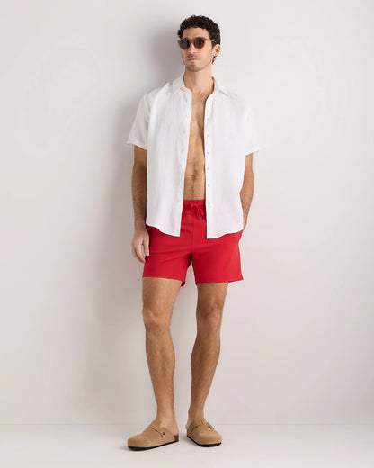 Italian Swim Trunks - 7" - XS / Navy Diamond Geo