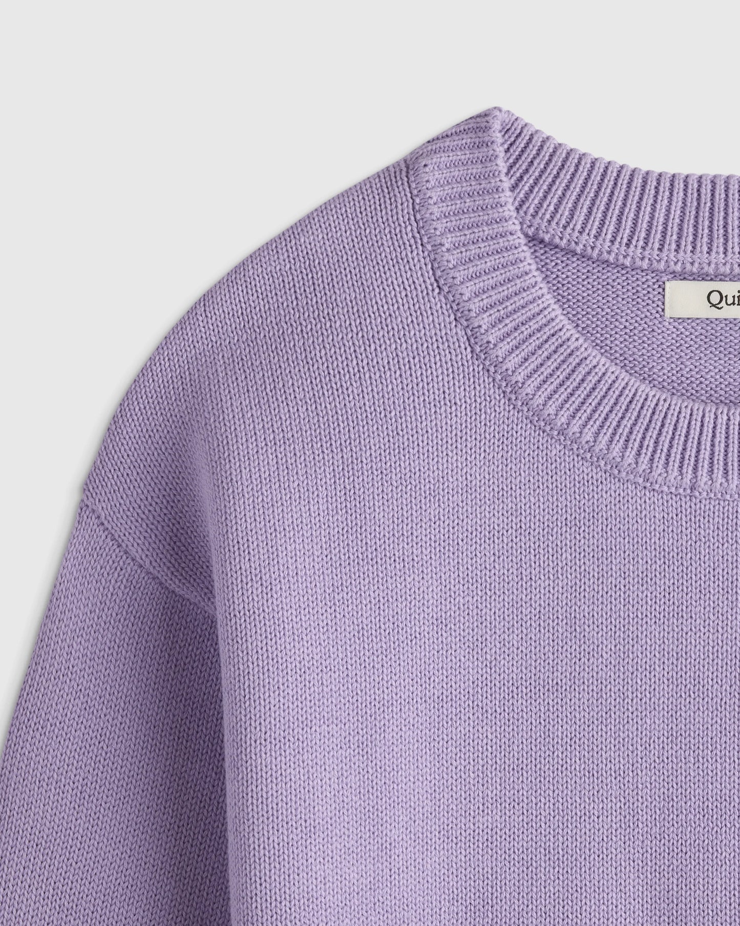100% Organic Cotton Crewneck Sweater - 2T / Navy/White