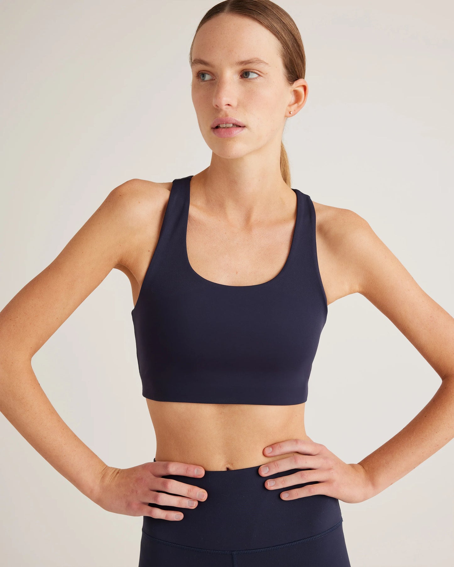 Ultra-Form Scoop Neck Longline Bra - XS / Black Camo