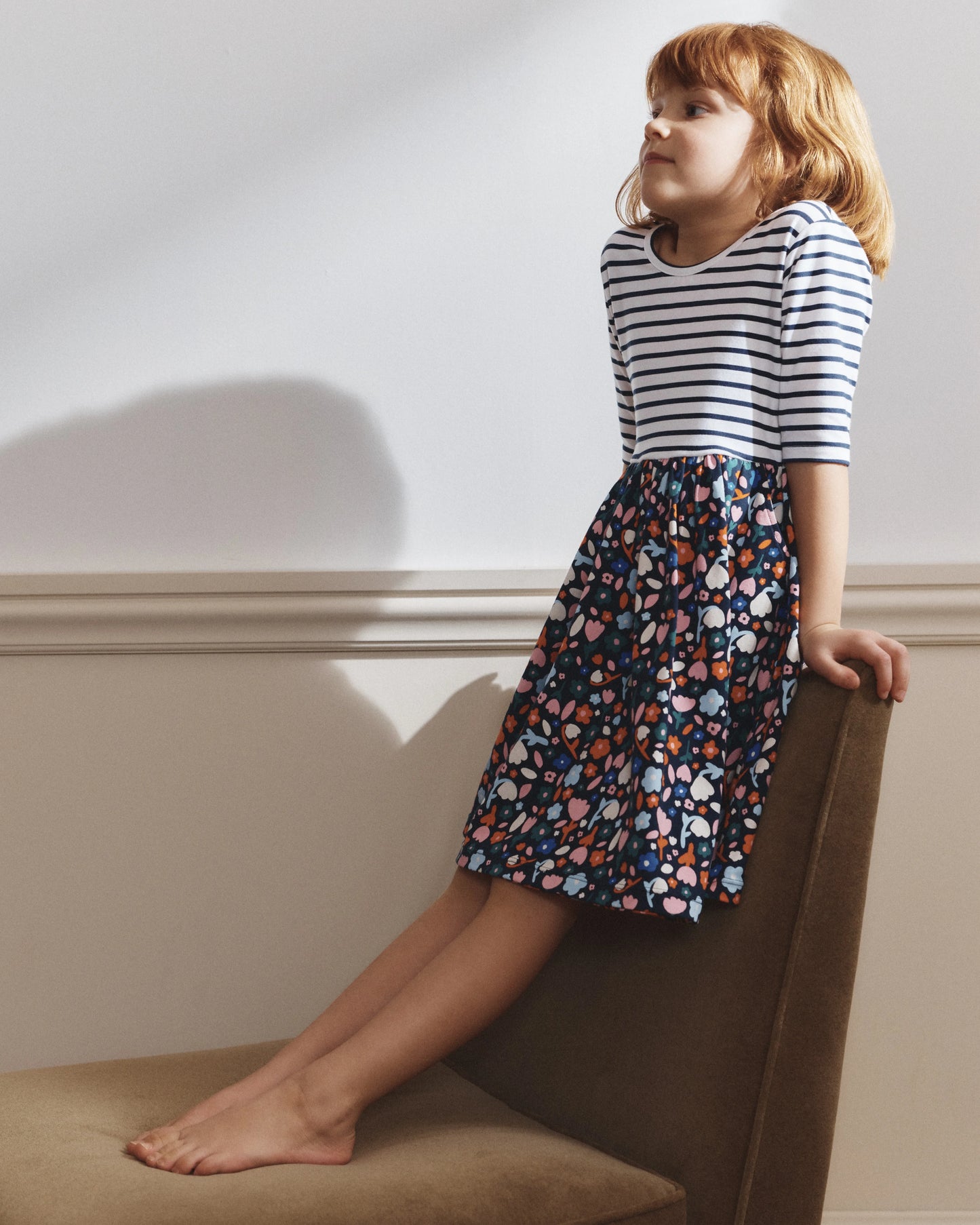 Organic Cotton Skater Dress - 6 / Sweet Cherries
