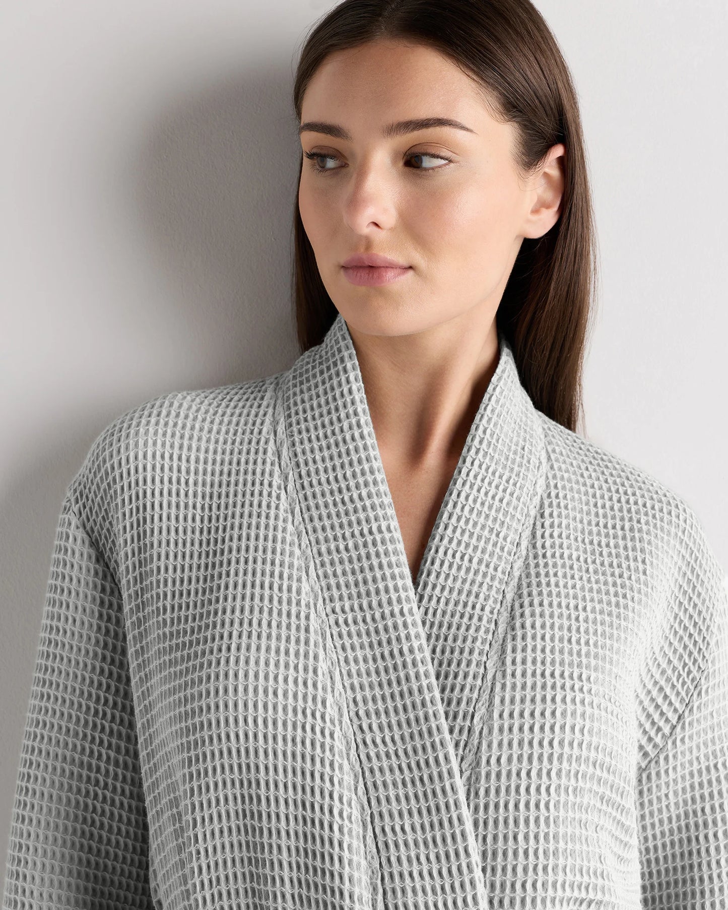 Organic Turkish Waffle Robe - XS / White