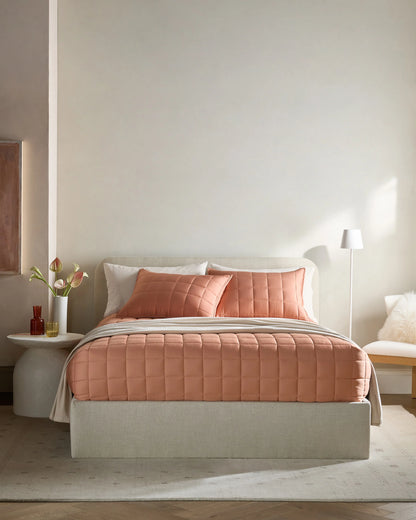 Bamboo Box Quilt Set - Twin / Sage