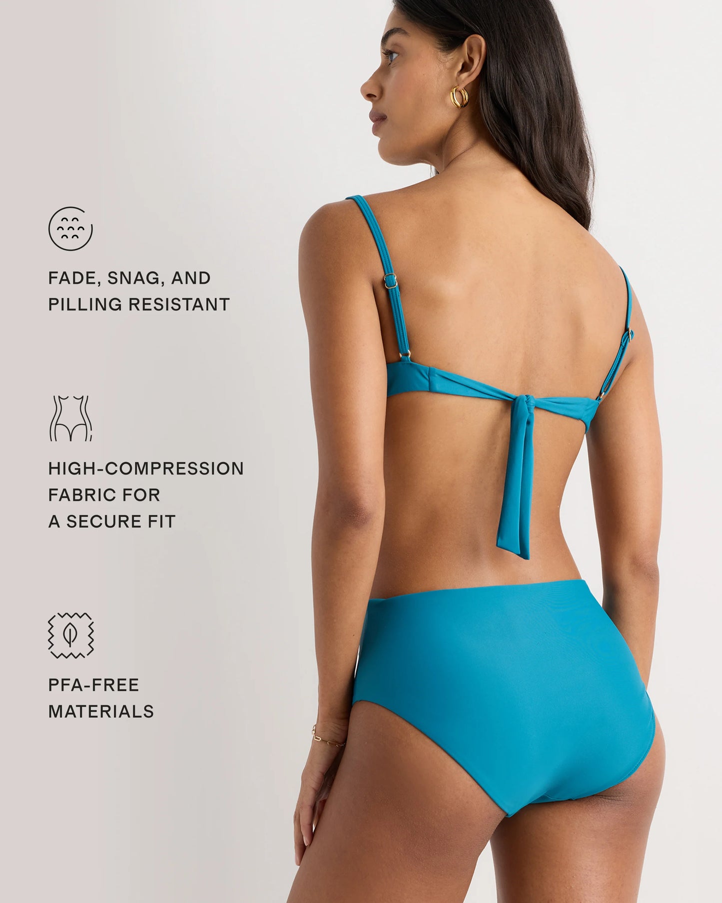 Italian High-Rise Bikini Bottom - XS / Black