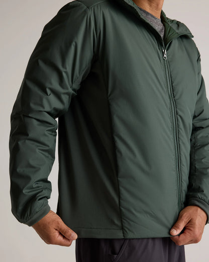 Hybrid Insulated Lightweight Hooded Jacket - S / Black