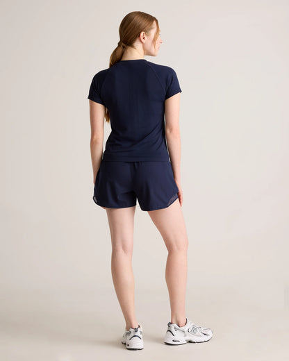Seamless Waist-Length Tee - XS / Azul Blue
